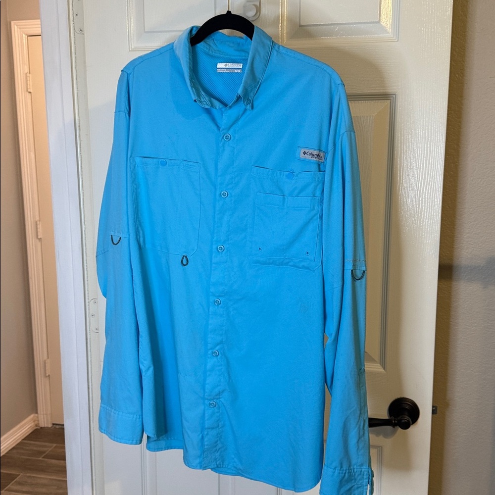 Columbia PFG Outdoors Aquamarine Shirt
